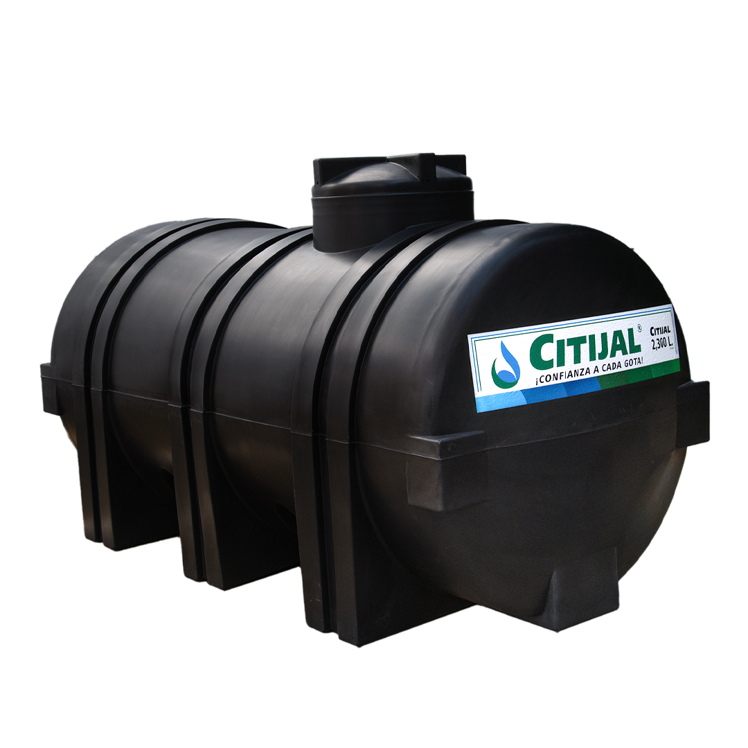 Tanque Horizontal Negro 2,300L
