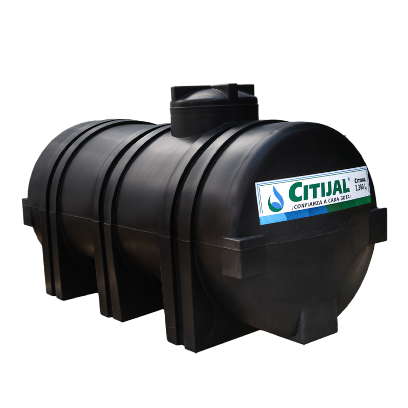 Tanque Horizontal Negro 2,300L